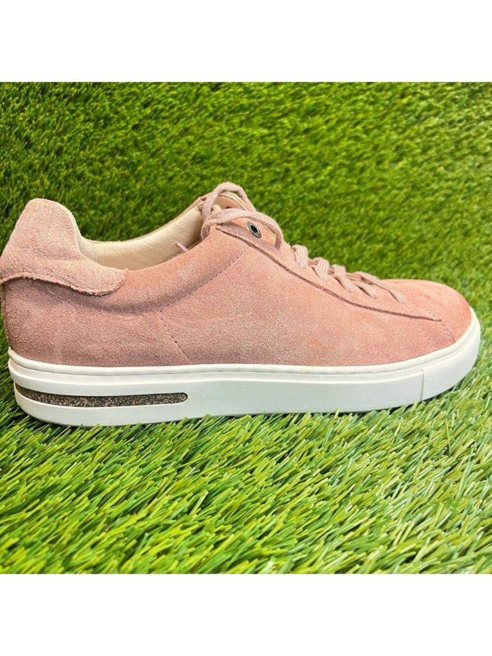 Birkenstock Bend Low Womens Size 8 Pink White Athletic Lifestyle Shoes Sneakers
